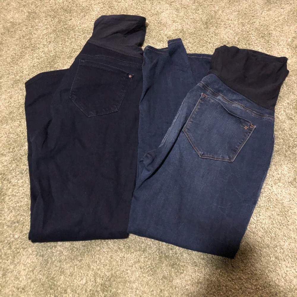 Mavi maternity skinny  jeans (two pair)